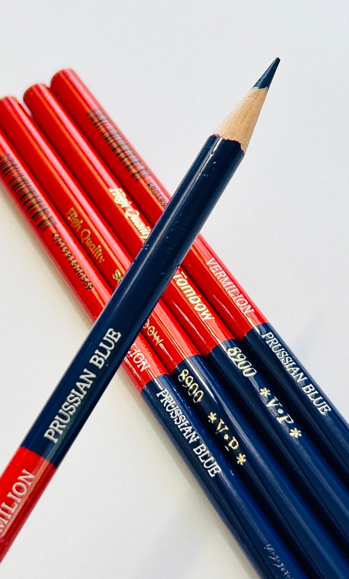 Tombow 8900-VP Colored Pencil Red & Blue Set of 4