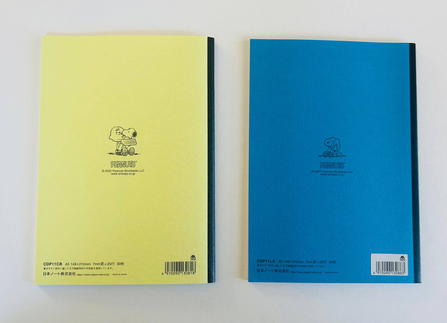 Apica A5 Notebooks featuring Charlie Brown & Snoopy