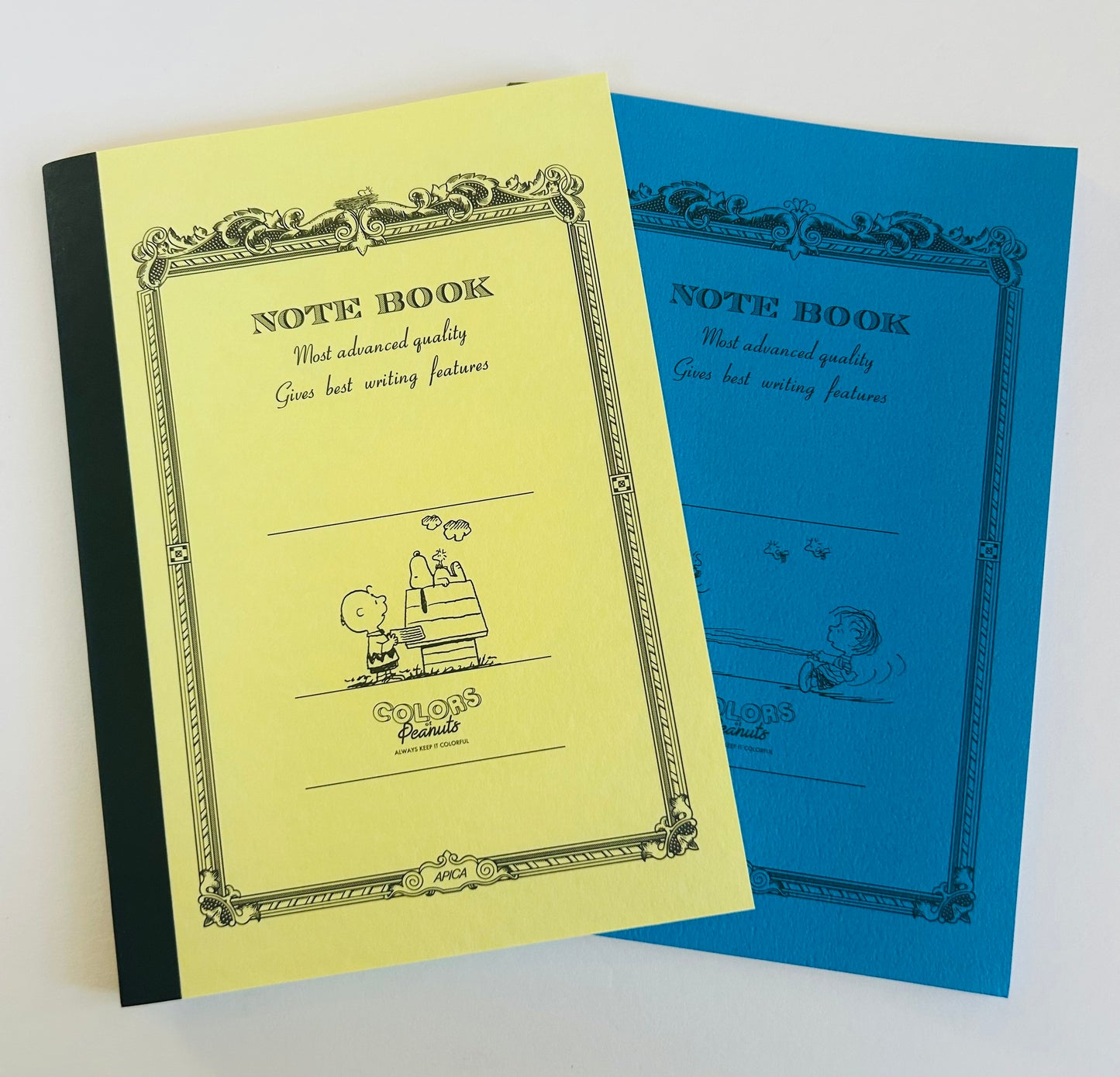 Apica A5 Notebooks featuring Charlie Brown & Snoopy