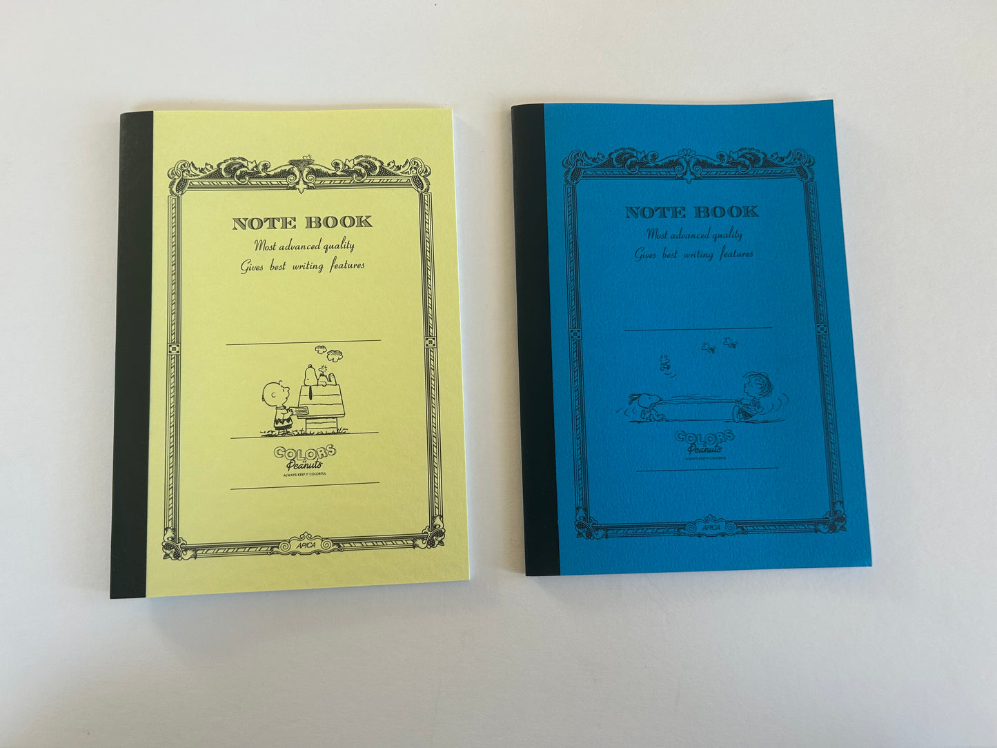 Apica A5 Notebooks featuring Charlie Brown & Snoopy