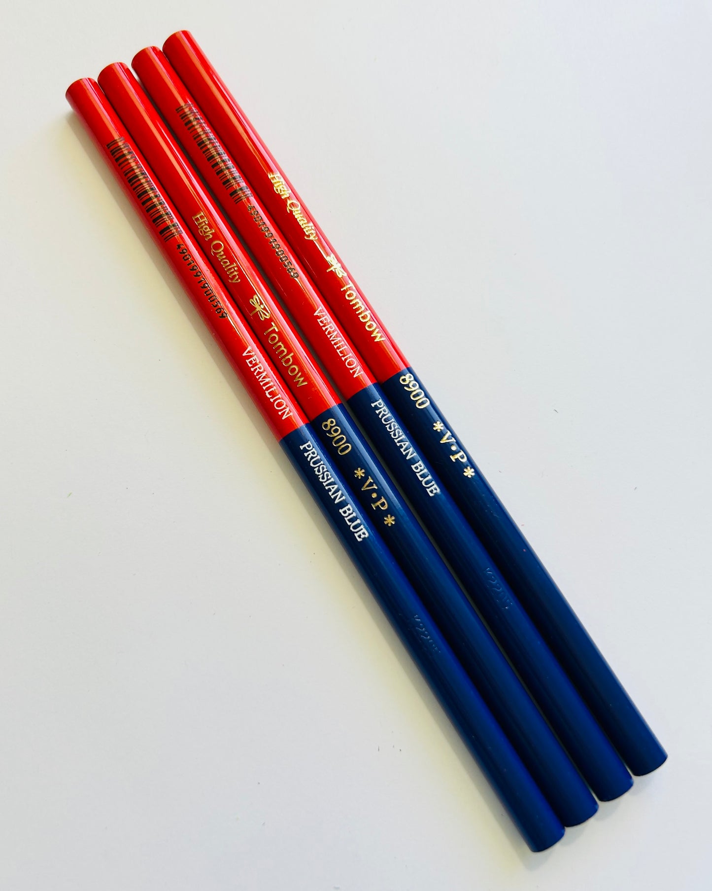 Tombow 8900-VP Colored Pencil Red & Blue Set of 4