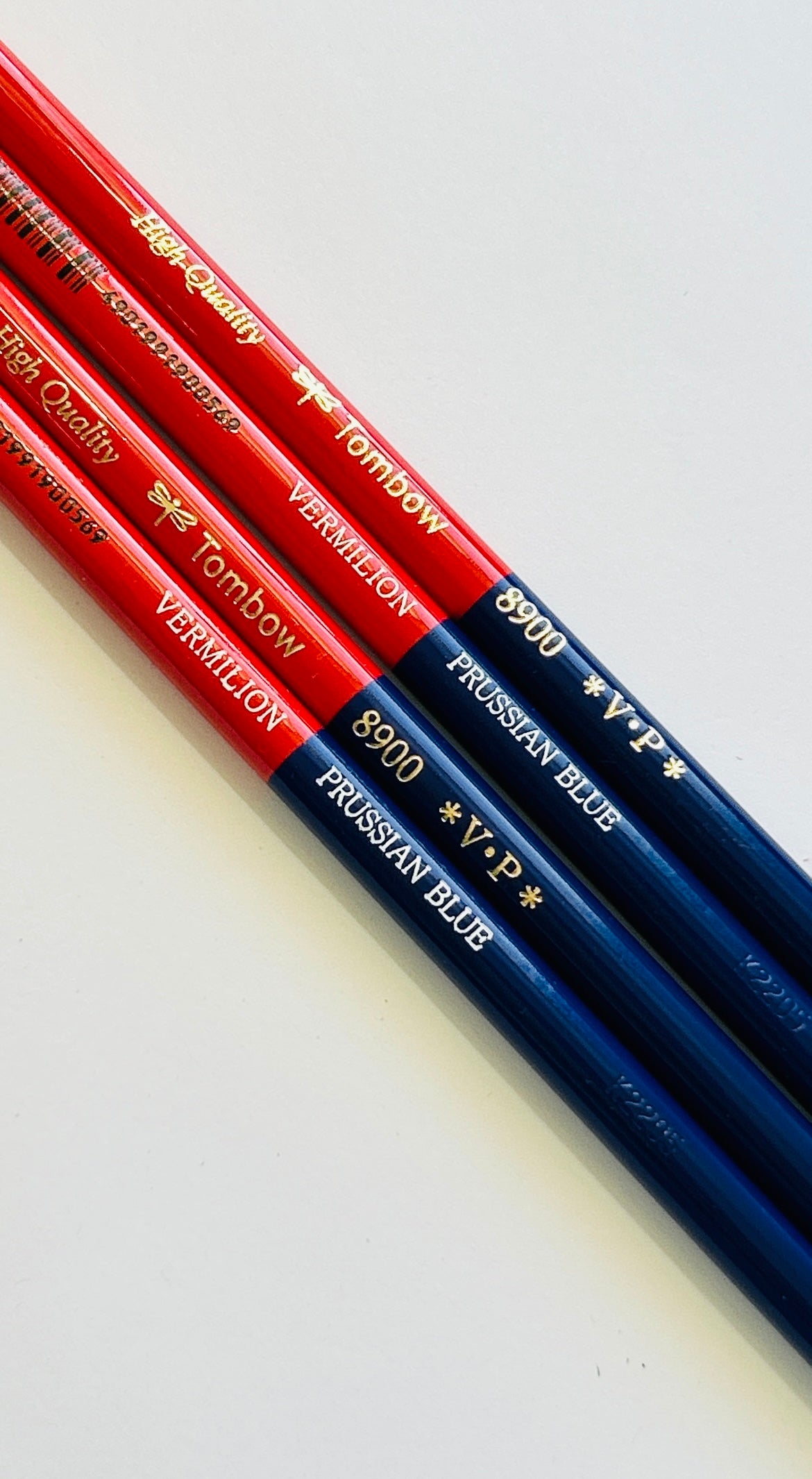 Tombow 8900-VP Colored Pencil Red & Blue Set of 4