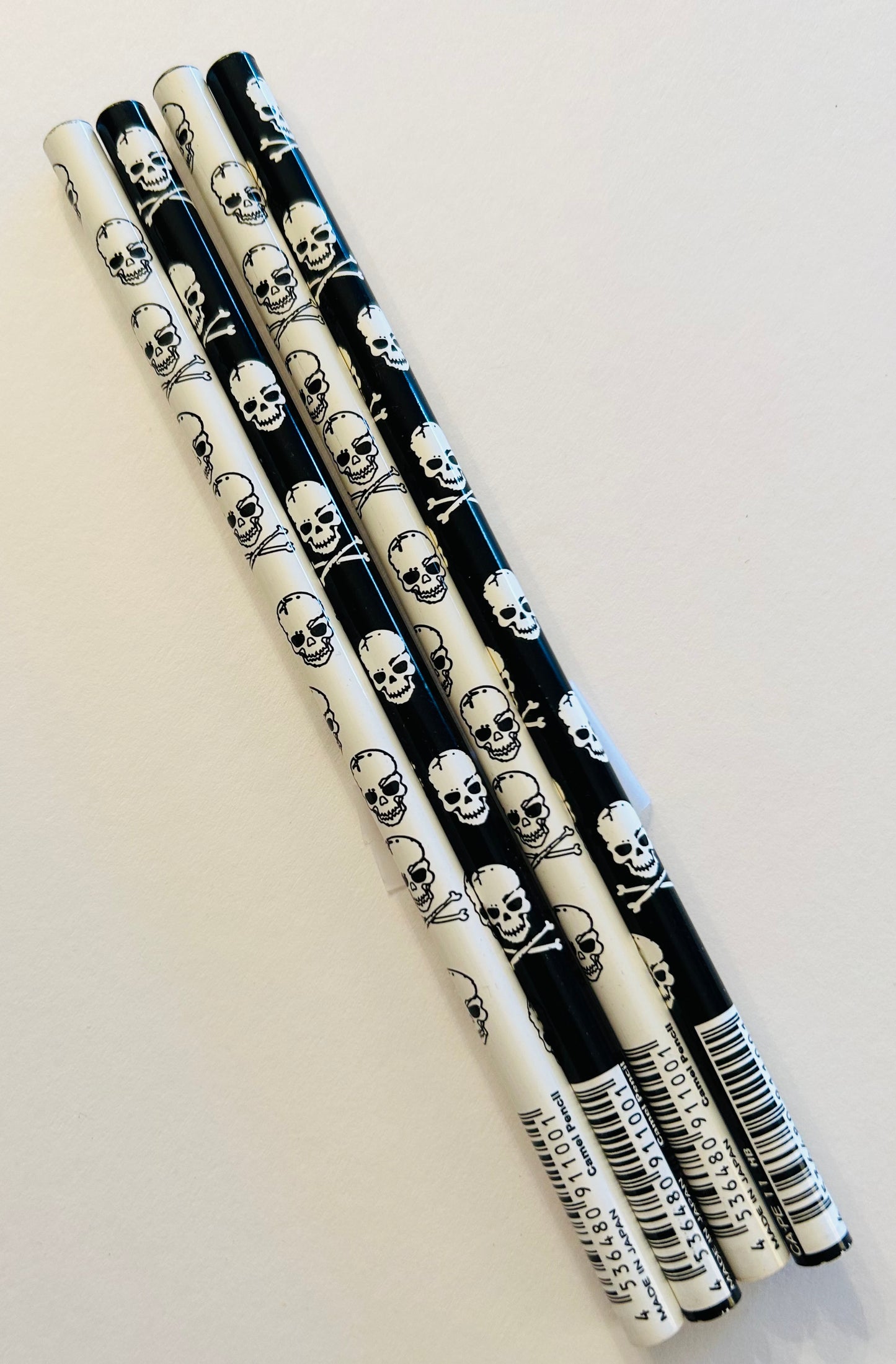 Black & White Skull Pencil Set
