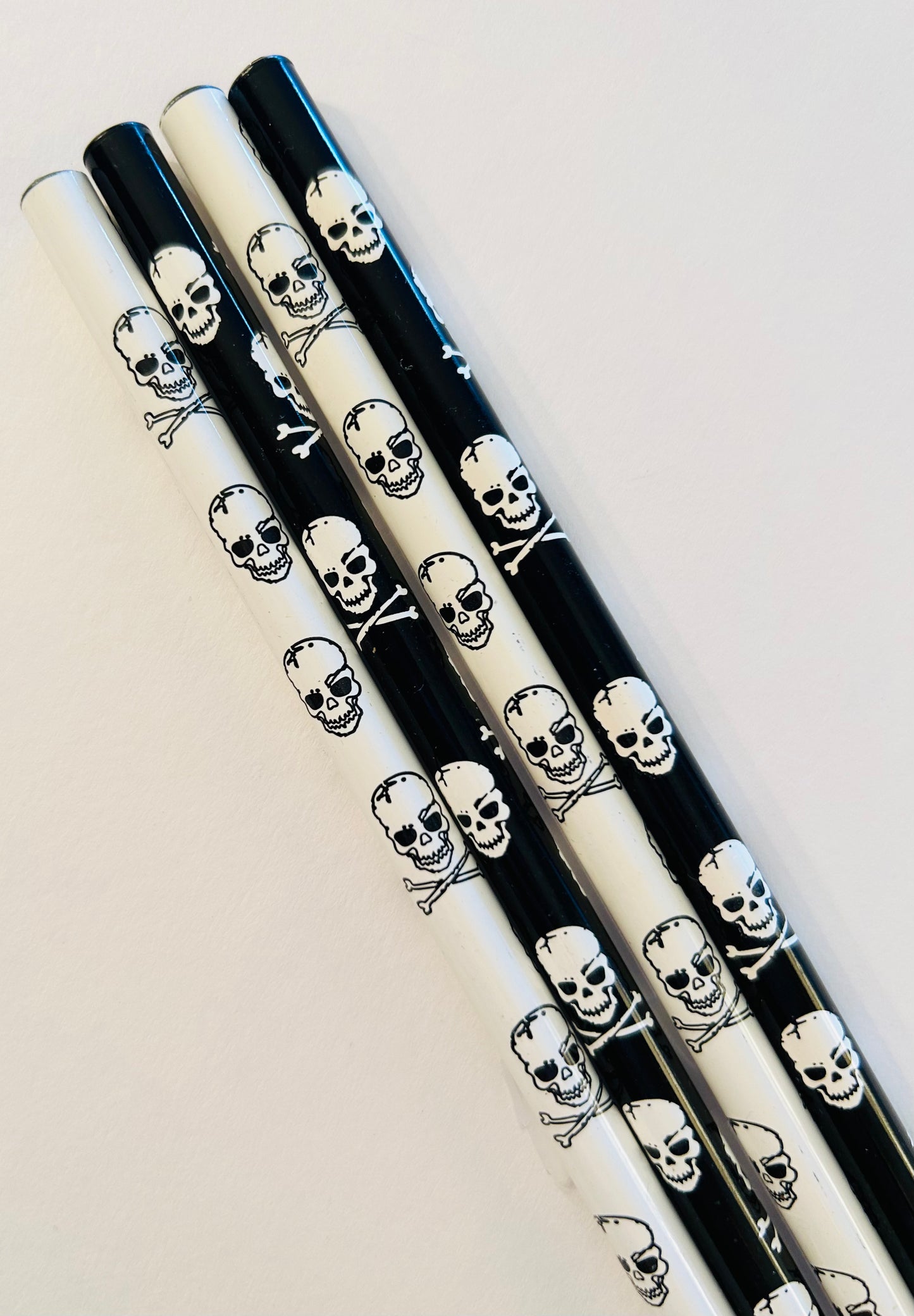 Black & White Skull Pencil Set