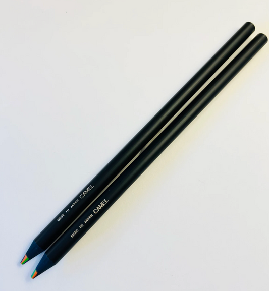 Japanese Rainbow Colored Pencils 2pk - Black Barrel