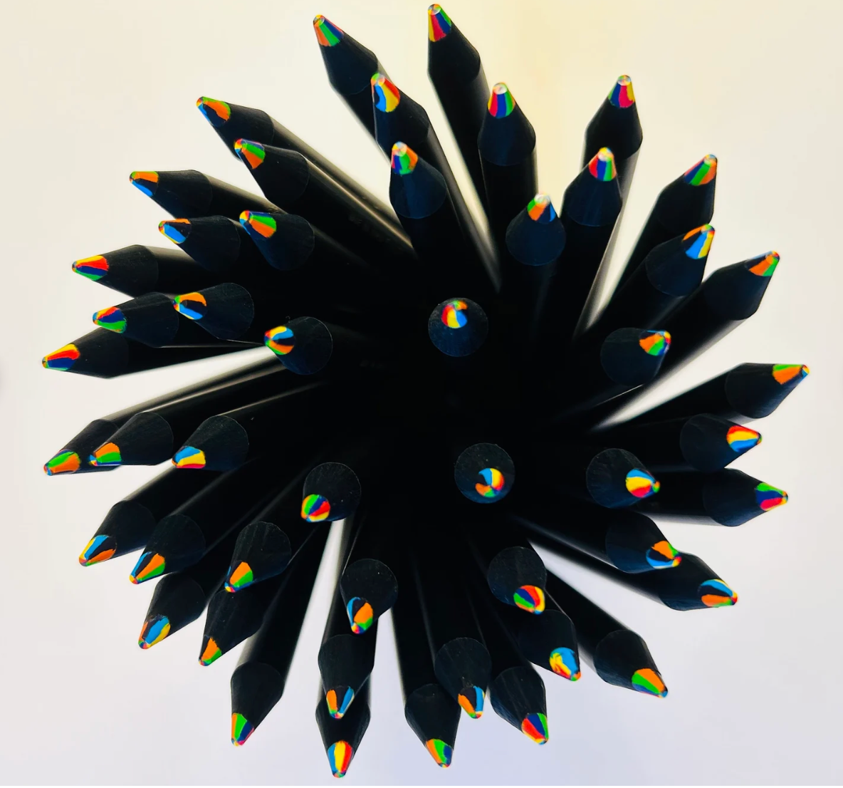 Japanese Rainbow Colored Pencils 2pk - Black Barrel