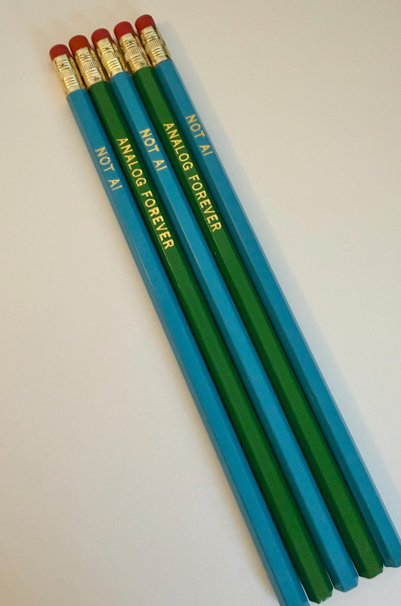 Not AI Analog Forever Pencil Set
