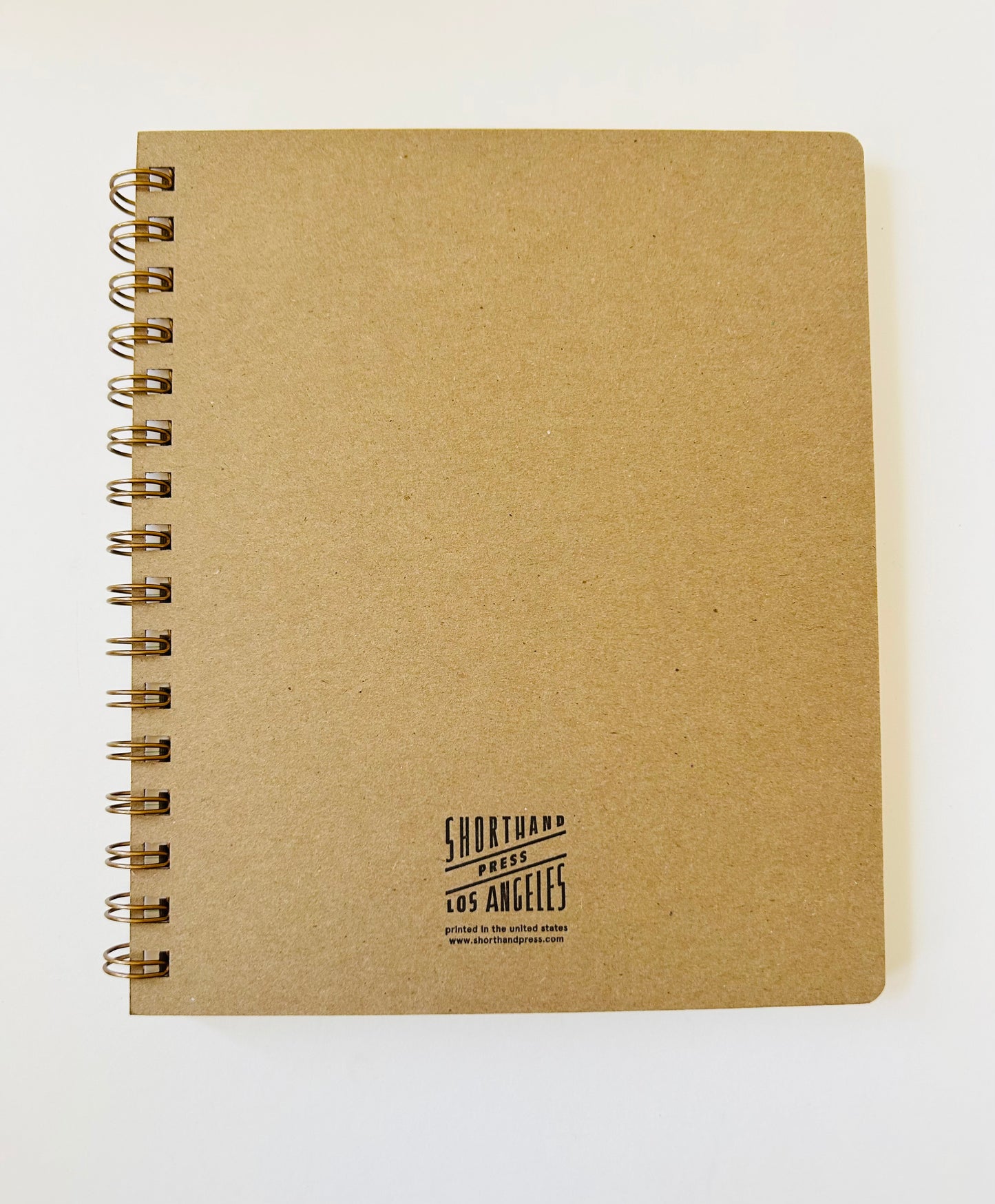 Left Handed Standard Notebook, Kraft - Shorthand Press
