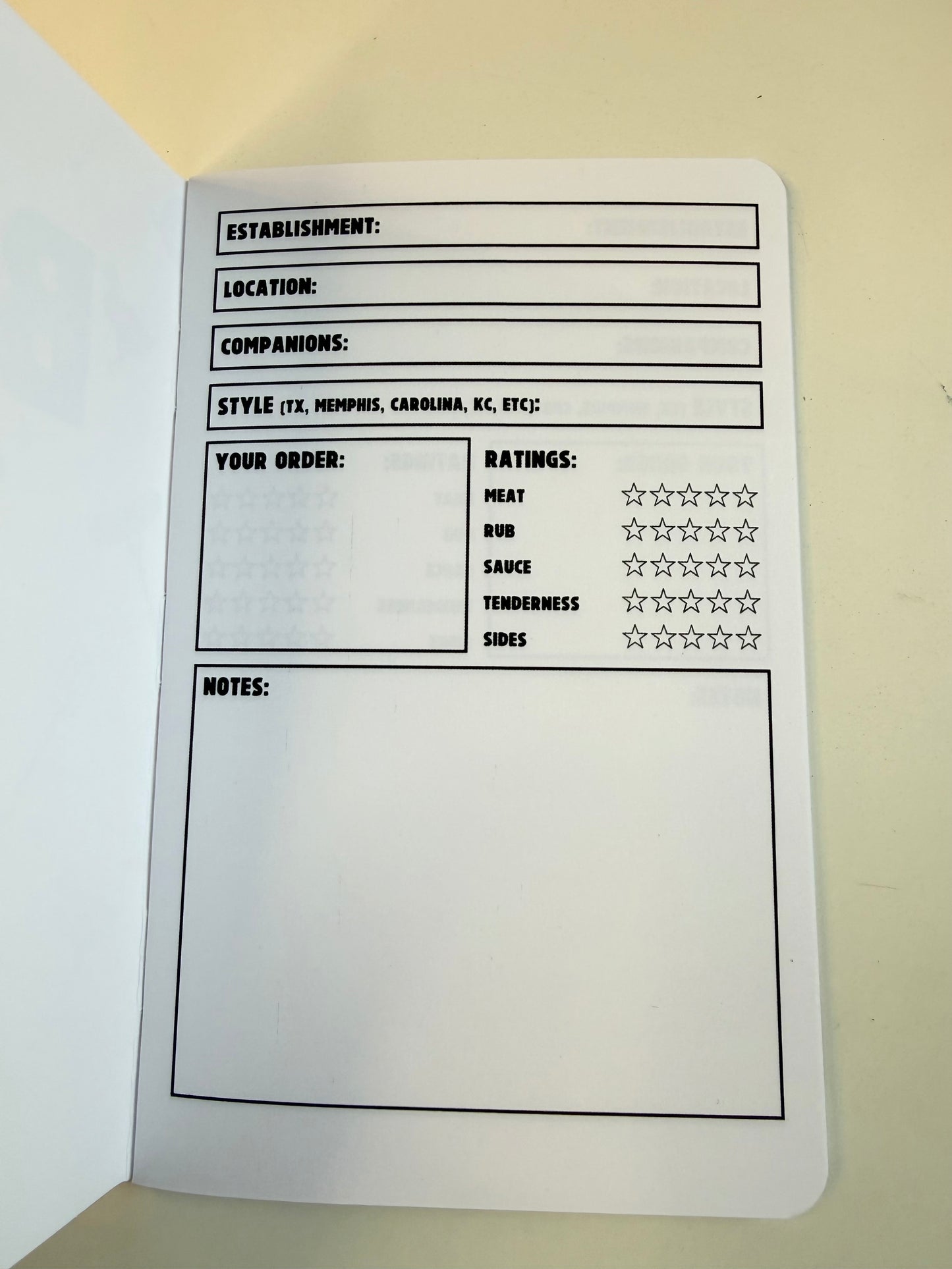 The BBQ Log Book