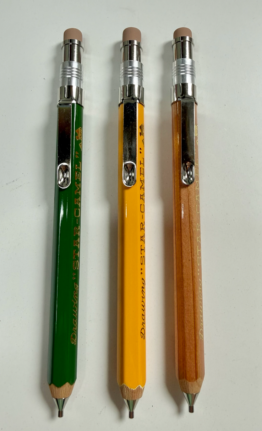 Star-Camel Mini Mechanical Pencil w/ Pocket Clip & Refills