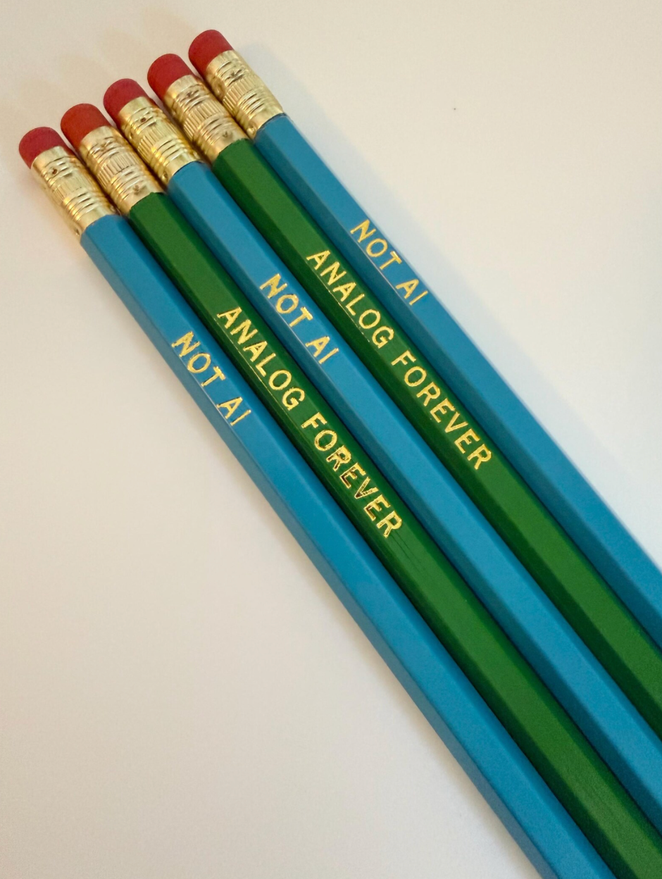 Not AI Analog Forever Pencil Set