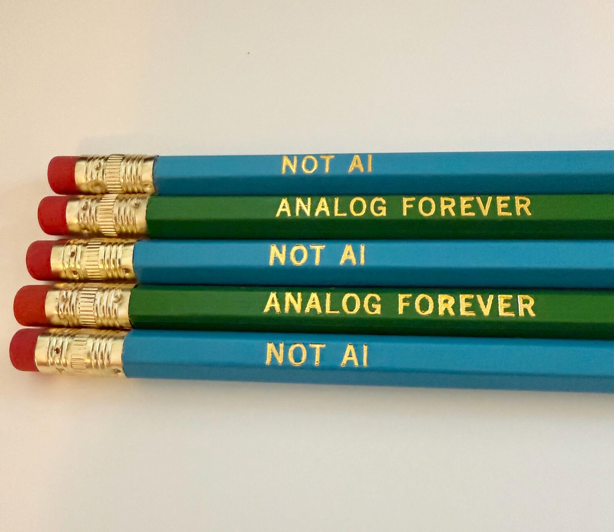 Not AI Analog Forever Pencil Set