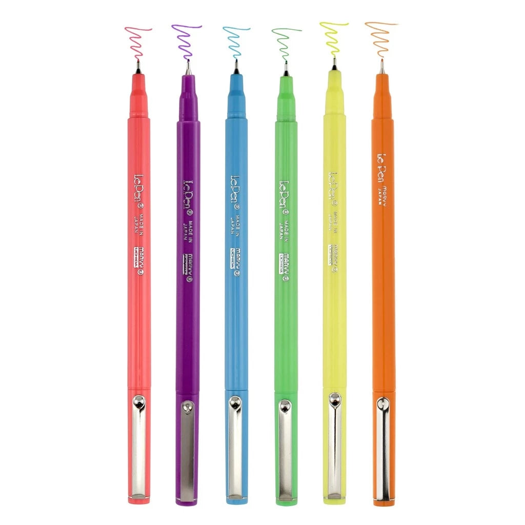 LePen 6 Piece Neon Set - Marvy Uchida
