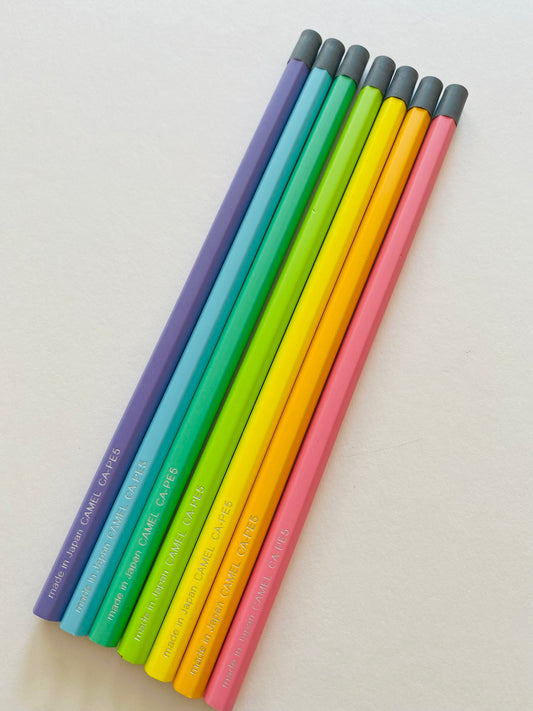 Camel Pastel Brights Pencil Multi-Pack, Made in Japan