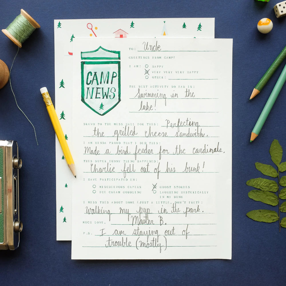 Letters from Camp Stationery Set - Mr. Boddington