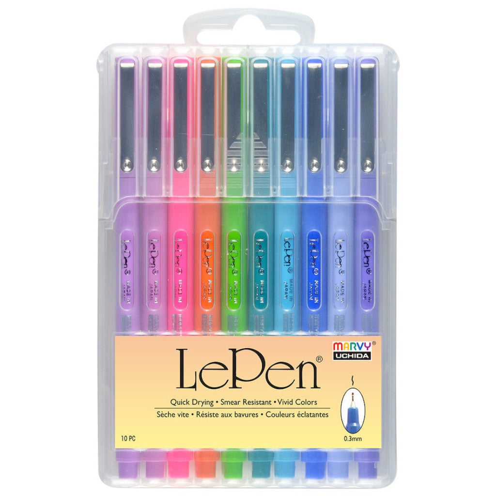 https://www.perrypencilandpaper.com/cdn/shop/products/MH87544_Marvy-Uchida-4300-Le-Pen-Fineliner-Pen-Pack-of-10-Bright_P1_1445x.jpg?v=1651160420