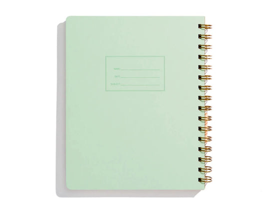 Left Handed Standard Notebook, Mint - Shorthand Press