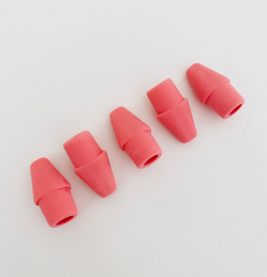 The Paper Mate  Arrowhead pink pearl cap eraser is a classic and one of the best in the business. 