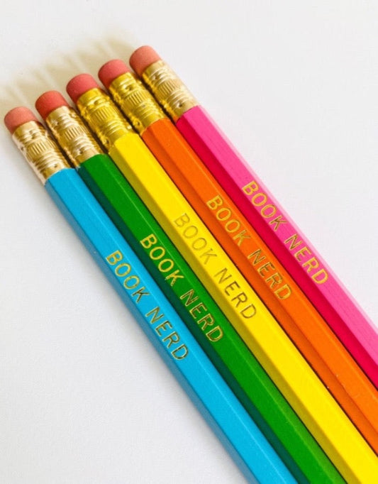 Book Nerd Pencil 5 Pack - Perry Pencil