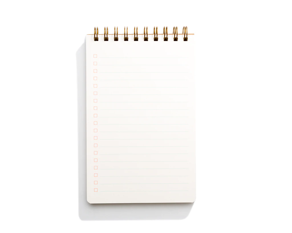 Limited Edition Lined Task Pad, Plaid - Shorthand Press